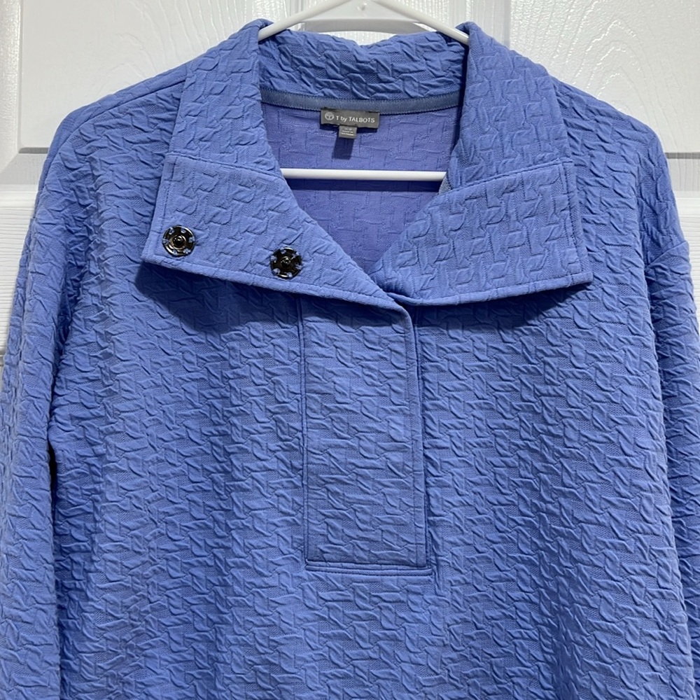 T by Talbots Textured Top - Picture 2 of 7